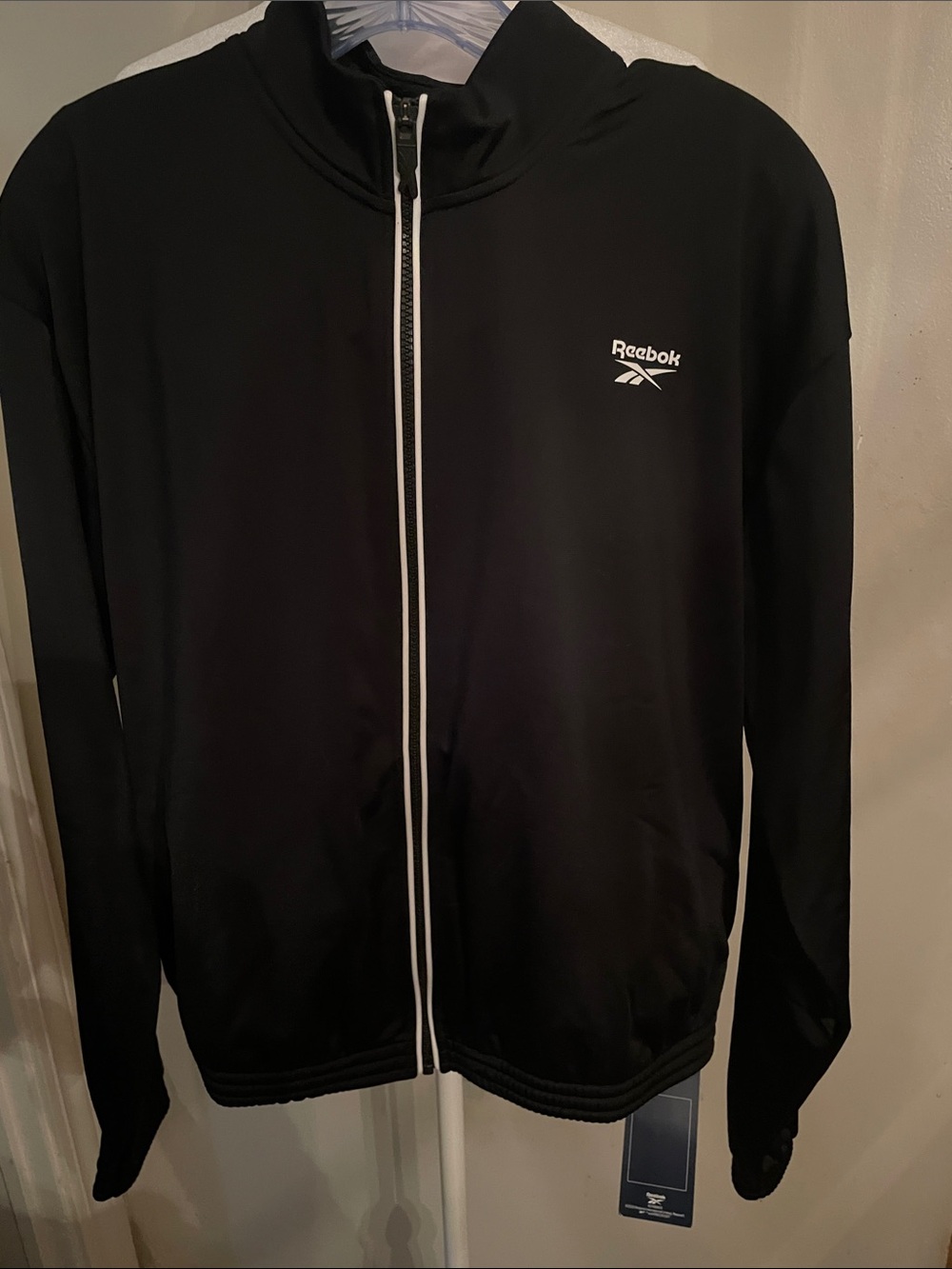 Reebok Black Jacket with White Accents